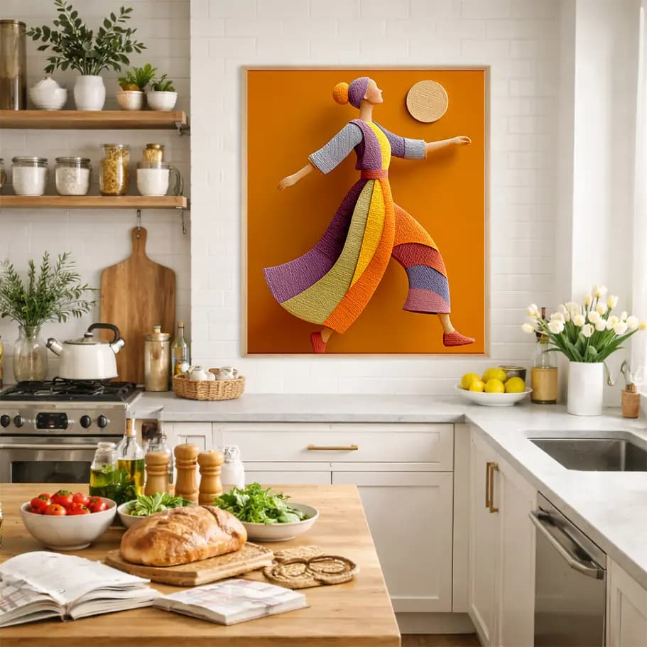 Soyut Kadın Figürü Posteri 