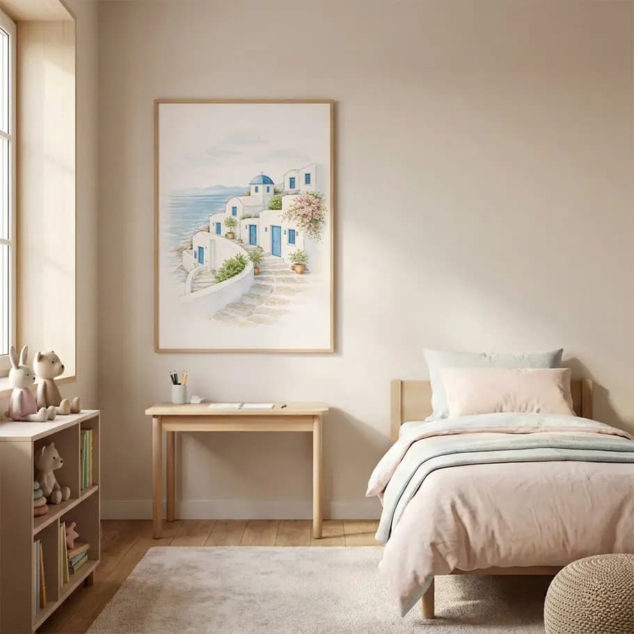 Sahil Köyü Duvar Posteri