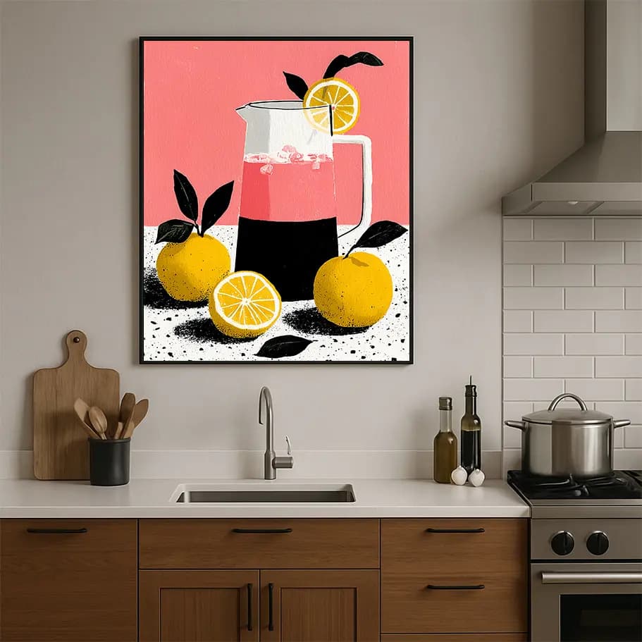 Limonata Sürahisi ve Limonlar