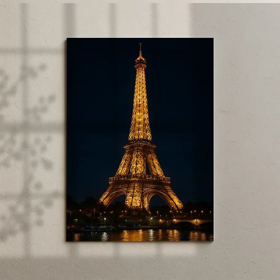 Eiffel Kulesi Gece Manzarası 