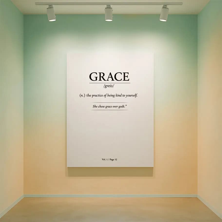 Grace Minimalist Tipografi Poster