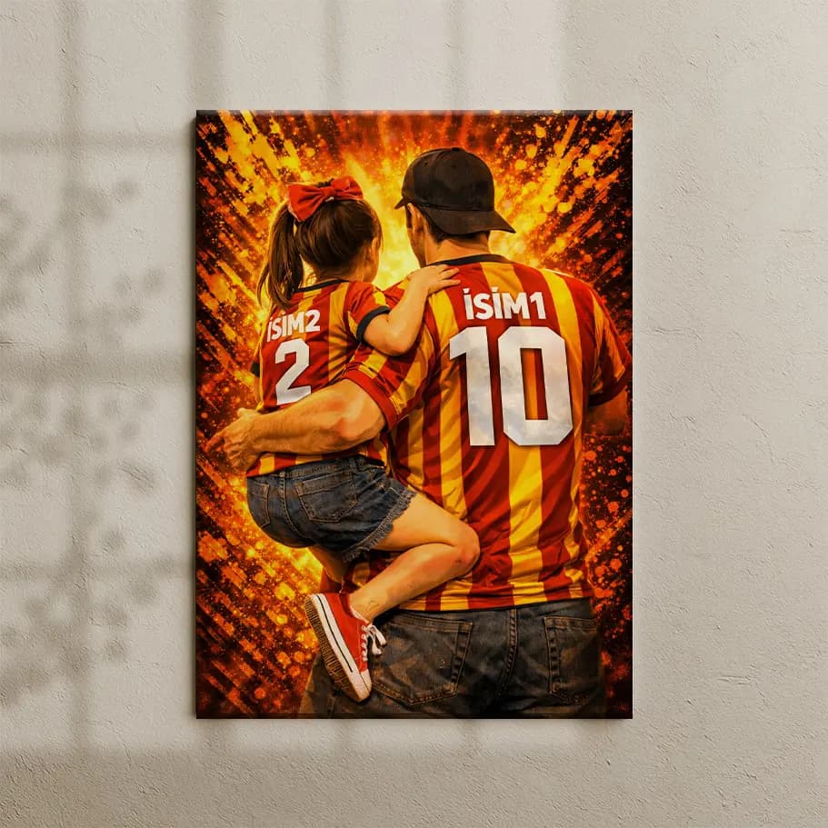 Özel Tasarım Baba Kız Poster