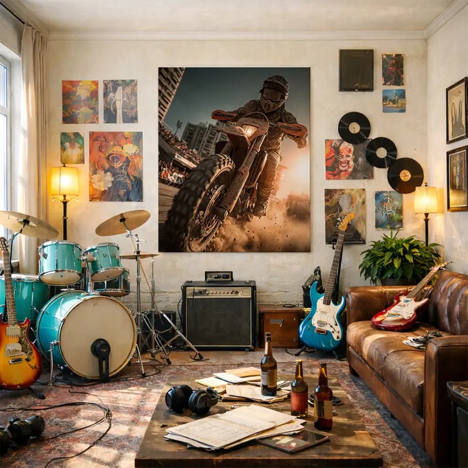 Motokros Motor Posteri