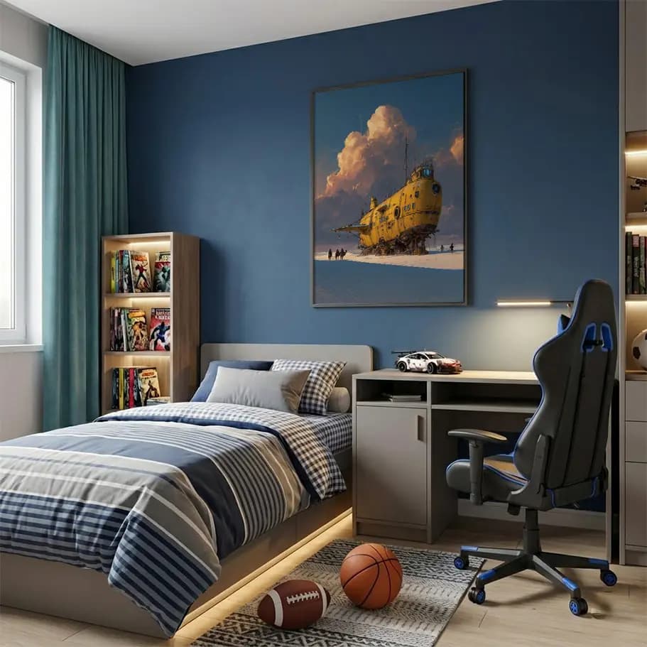 Çölde Sarı Denizaltı Poster