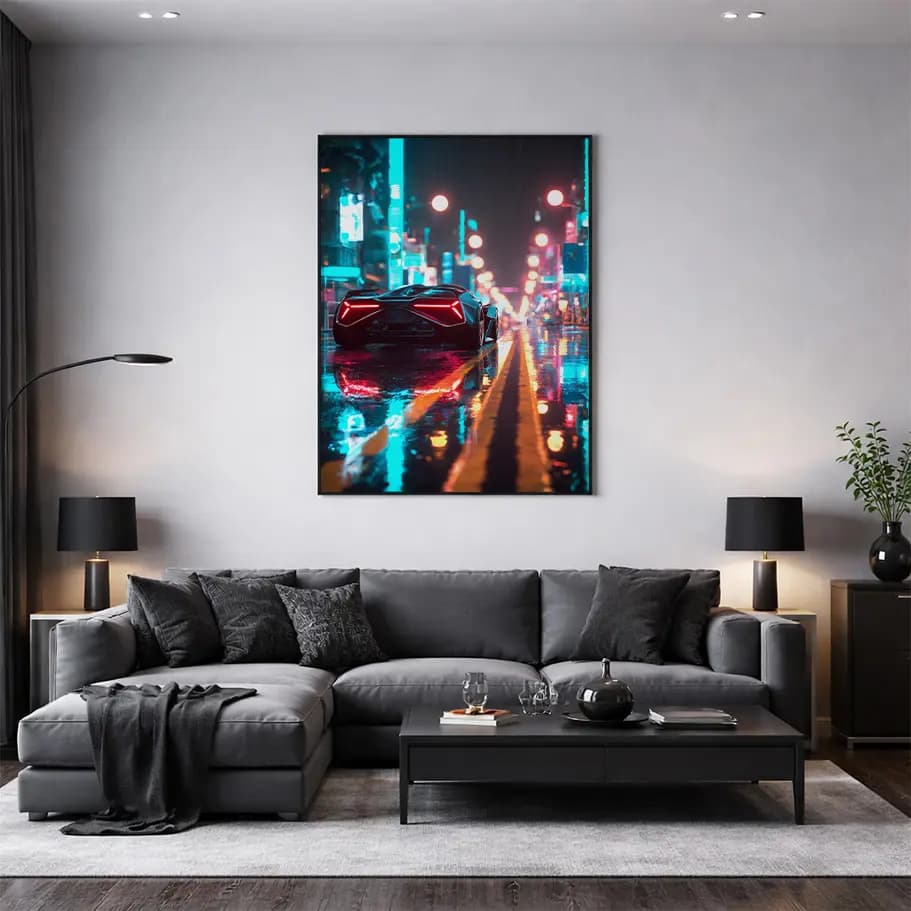 Futuristik Süper Araba Poster