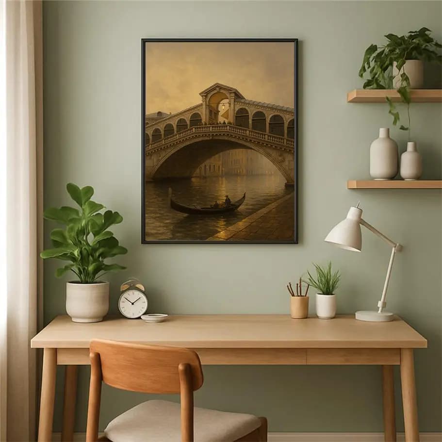 Rialto Köprüsü ve Gondol