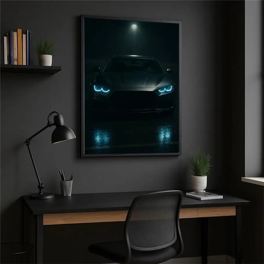 Siyah Spor Araba Posteri