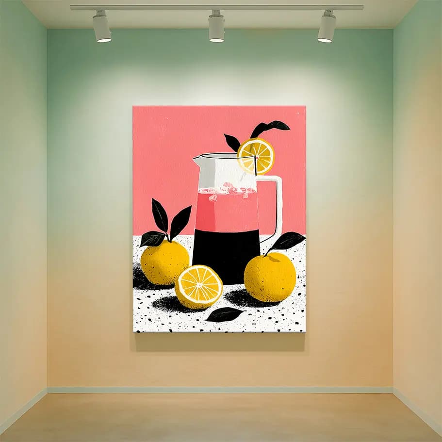 Limonata Sürahisi ve Limonlar