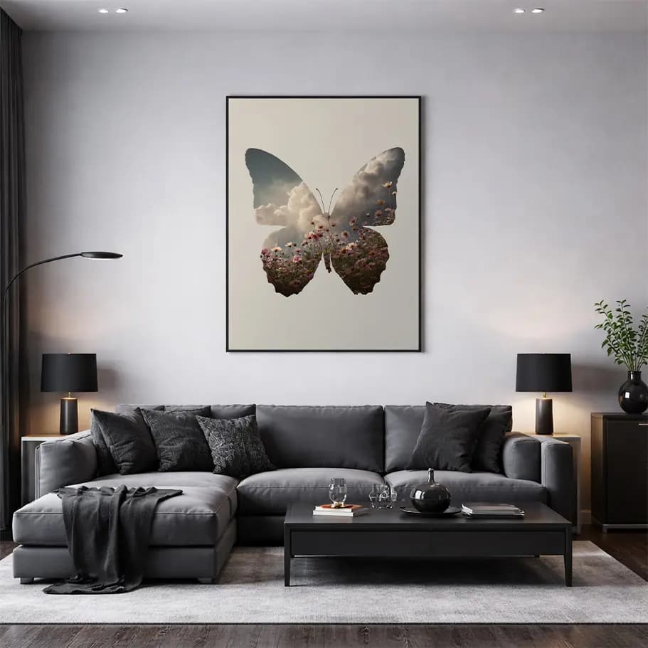 Mozaik Kelebek Poster