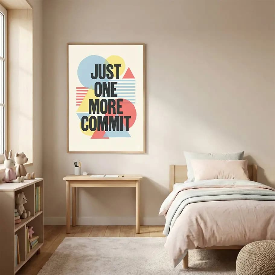 Just One More Commit Yazılımcı Posteri