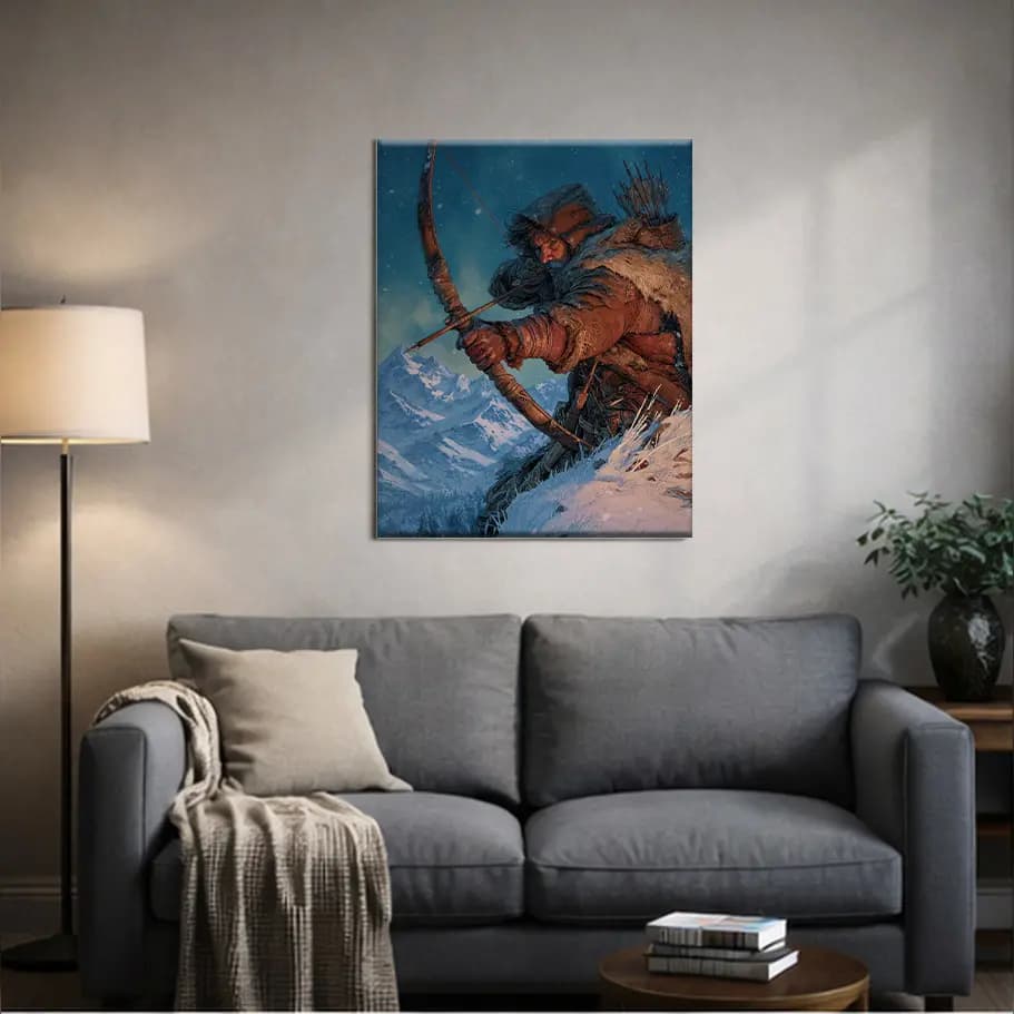 Karlı Dağlarda Epik Okçu