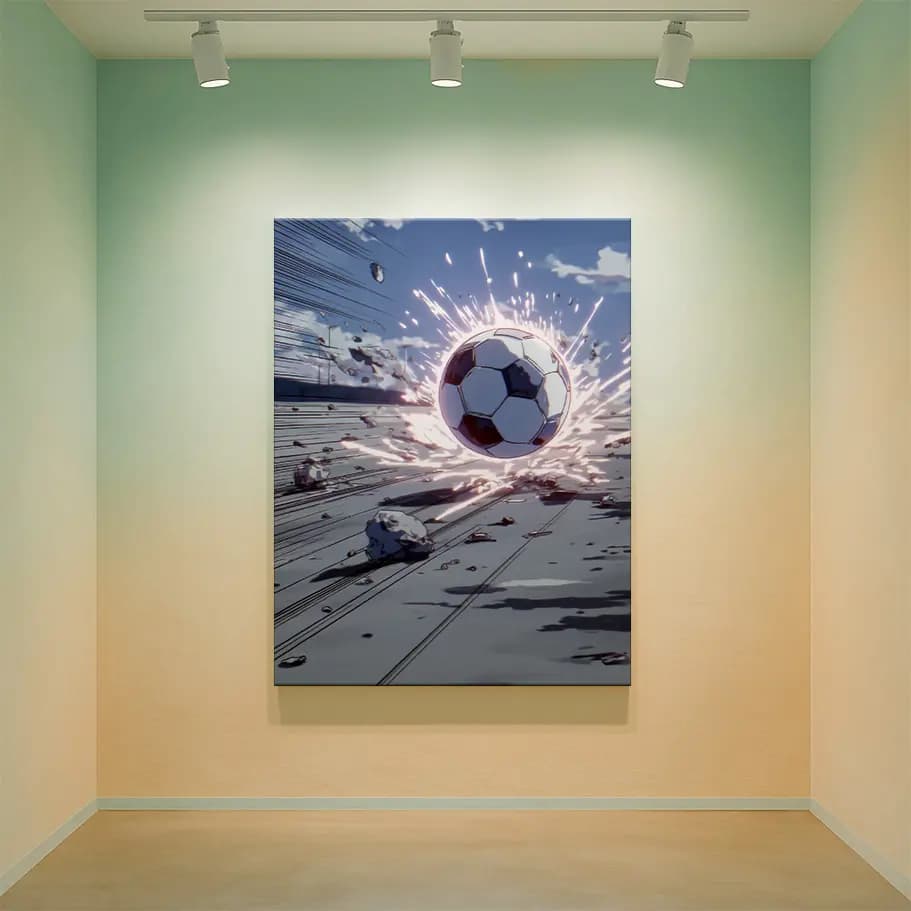 Anime Futbol Topu Posteri