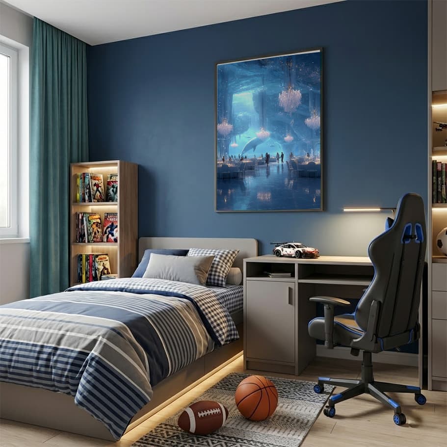 Buz Mağarası İçinde Yemek Düzeni Poster