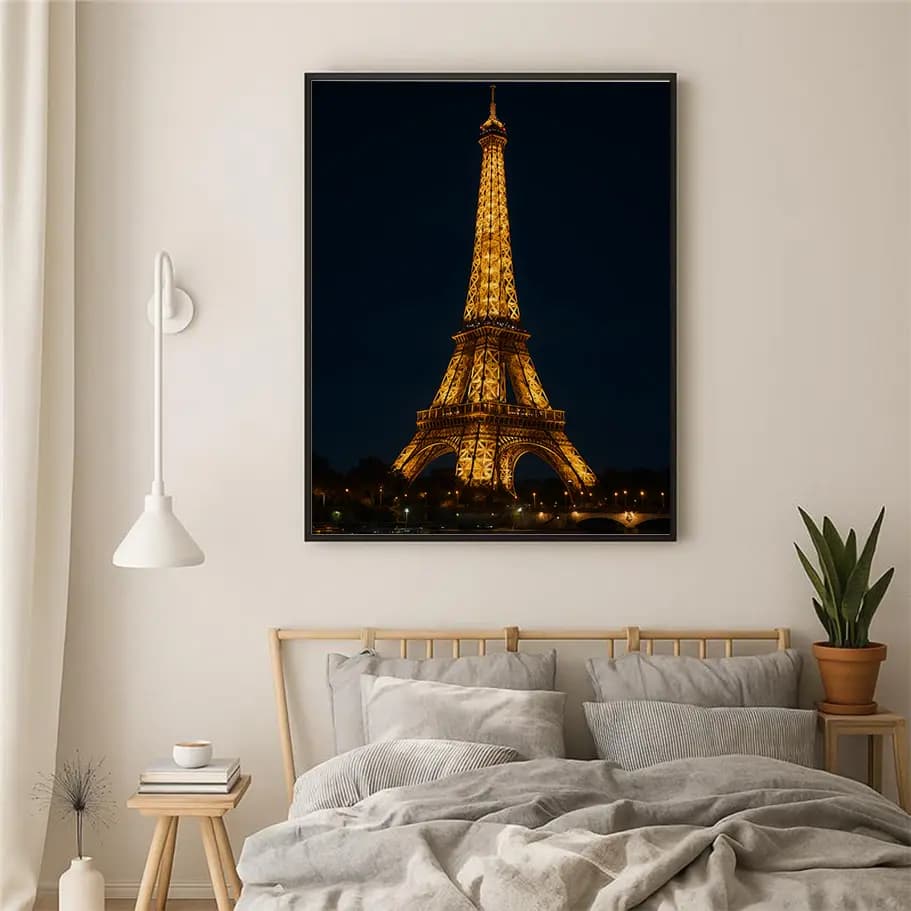 Eiffel Kulesi Gece Manzarası 