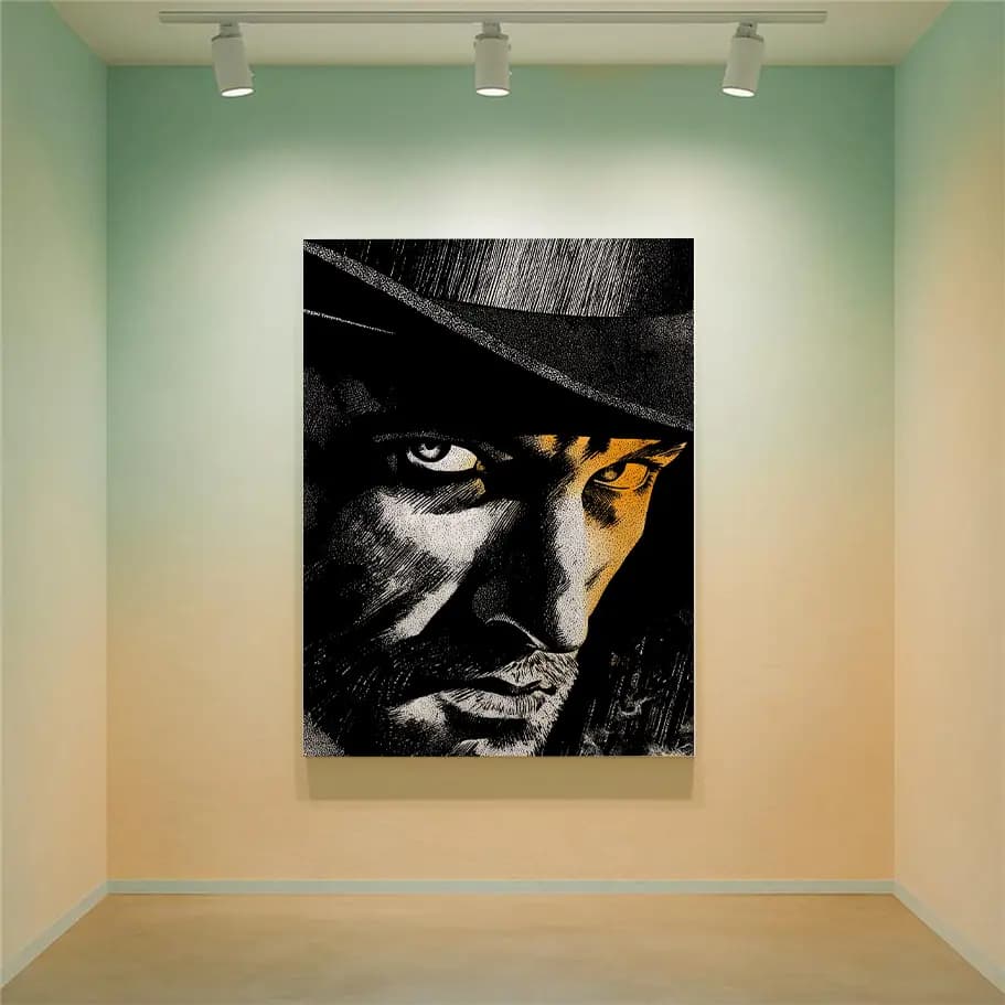 Noir Gizemli Adam Portresi