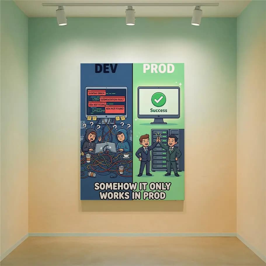 Dev vs Prod Yazılımcı Posteri