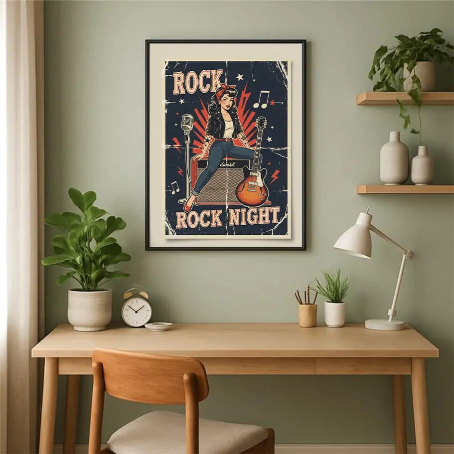 Vintage Rock Duvar Posteri