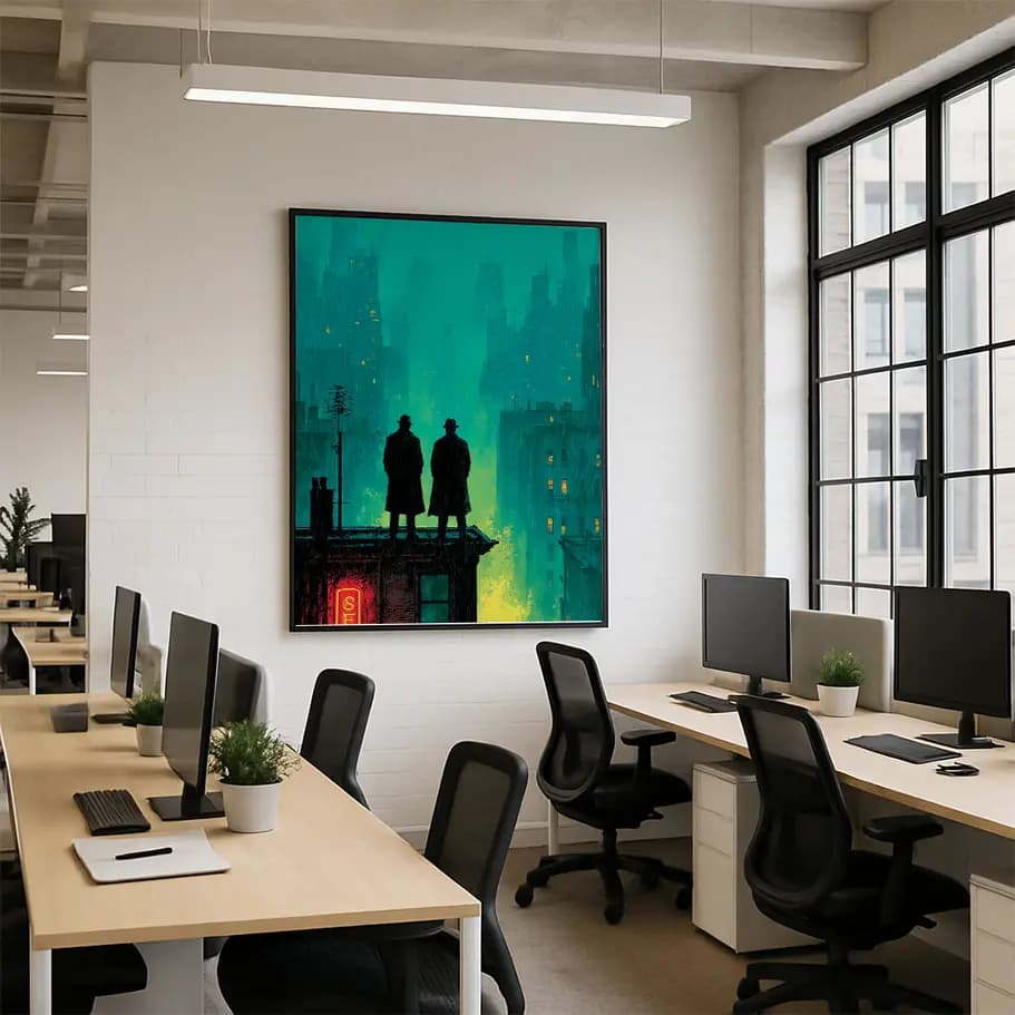 Noir Şehirde İki Dedektif Posteri