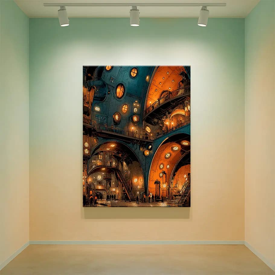 Steampunk Endüstriyel İç Mekân