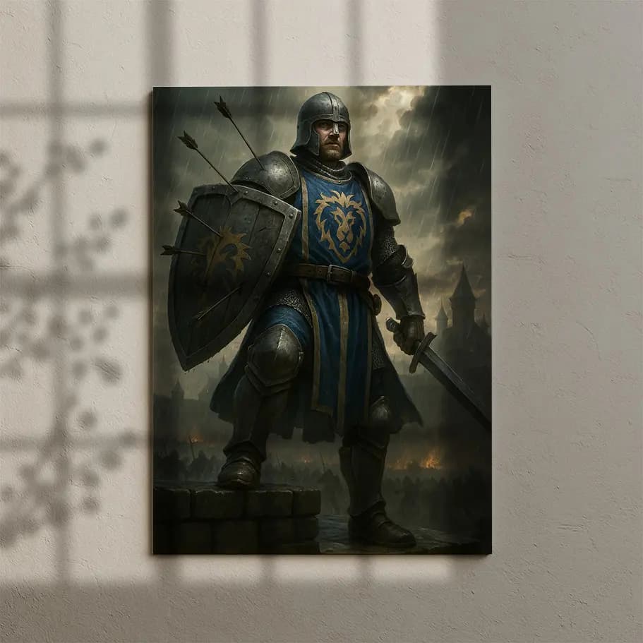 Aslan Simgeli Orta Çağ Şövalyesi