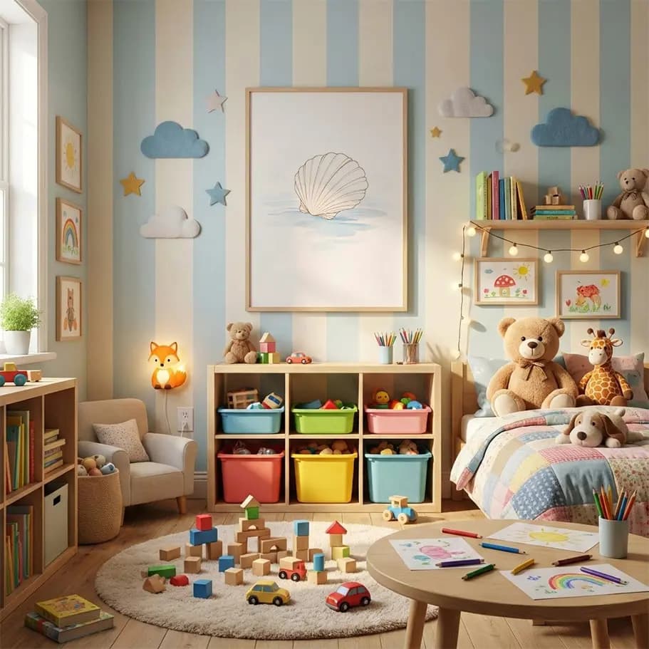 Minimal Deniz Kabuğu Posteri