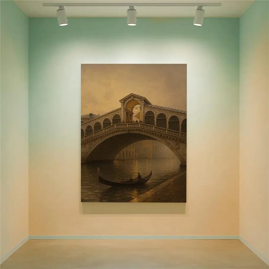 Rialto Köprüsü ve Gondol