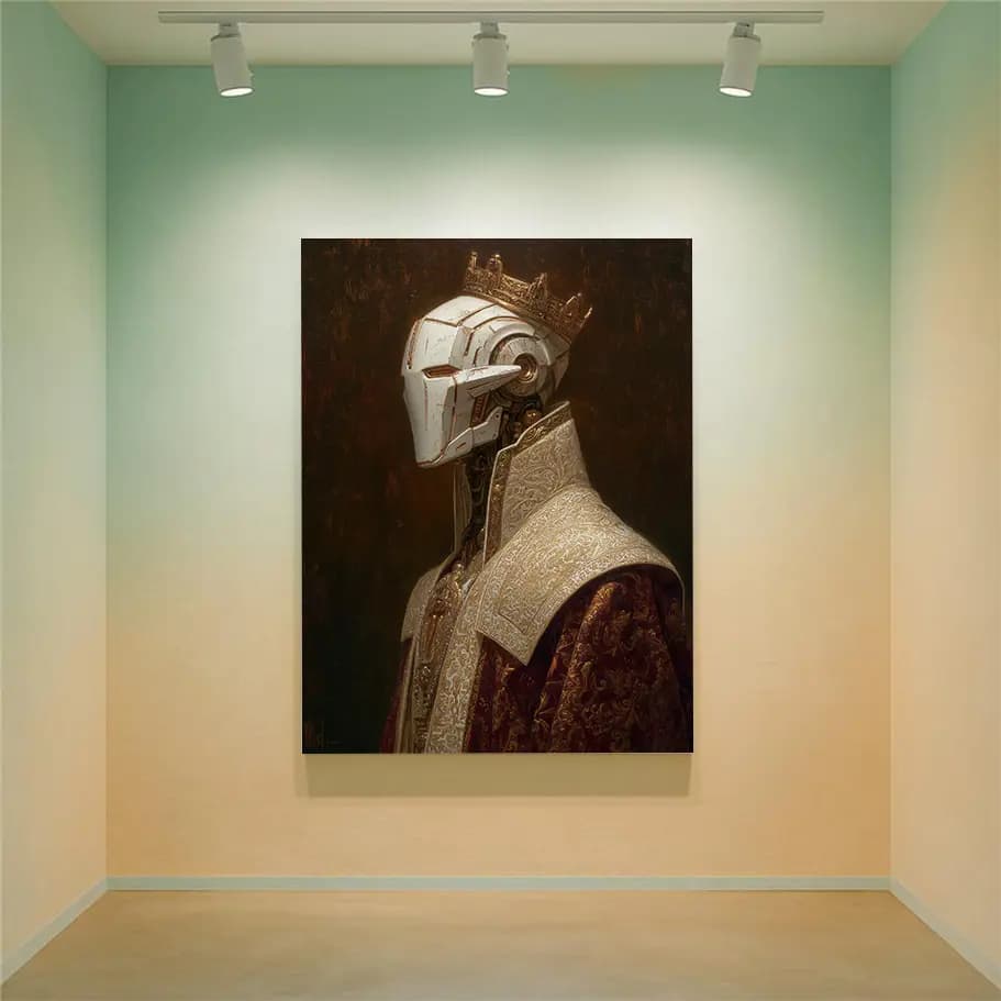 Beyaz Maskeli Robot Kral Poster