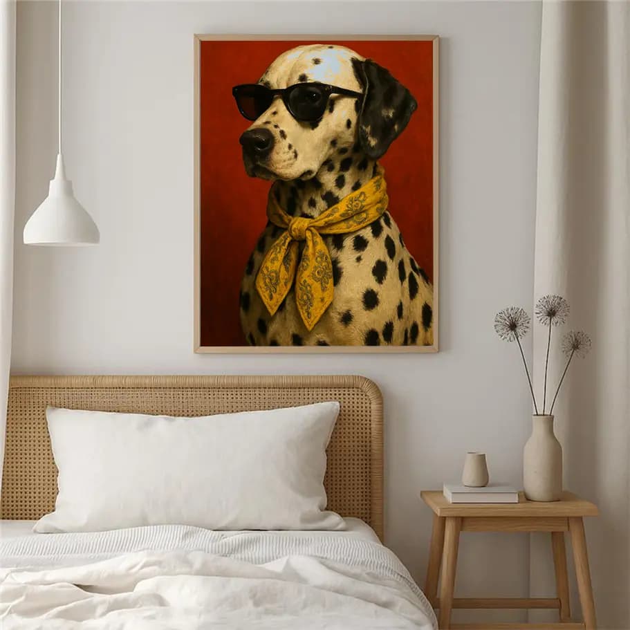 Güneş Gözlüklü Dalmaçyalı Poster