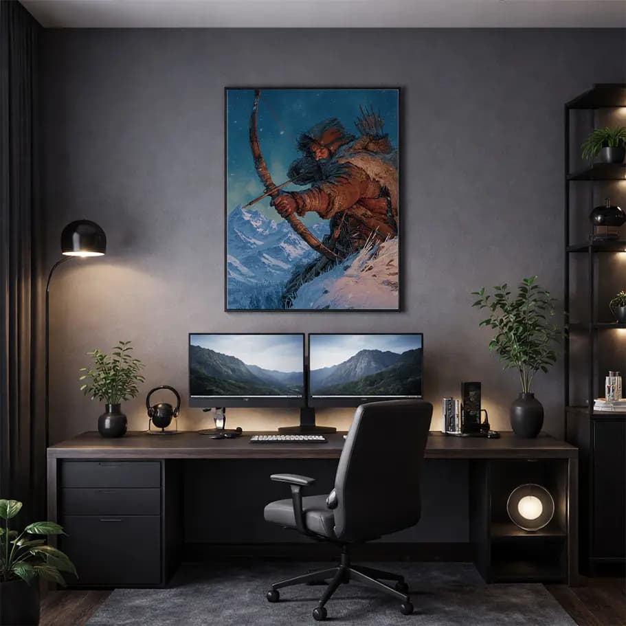 Karlı Dağlarda Epik Okçu