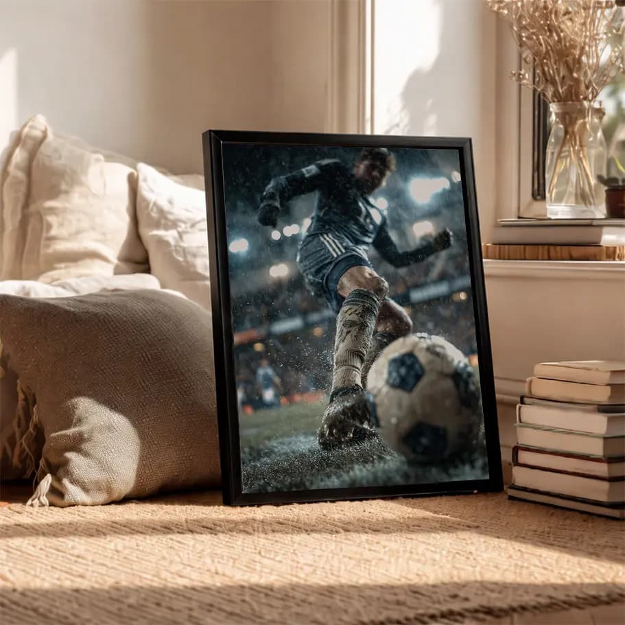 Çamurlu Saha Futbol Posteri