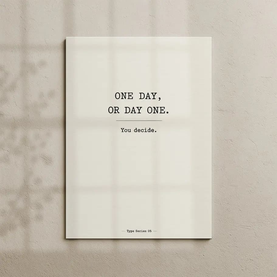 One Day Or Day One Poster