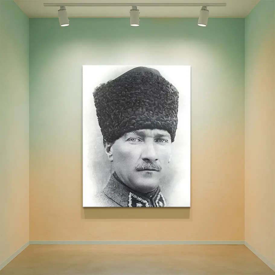 Atatürk Siyah Beyaz Poster