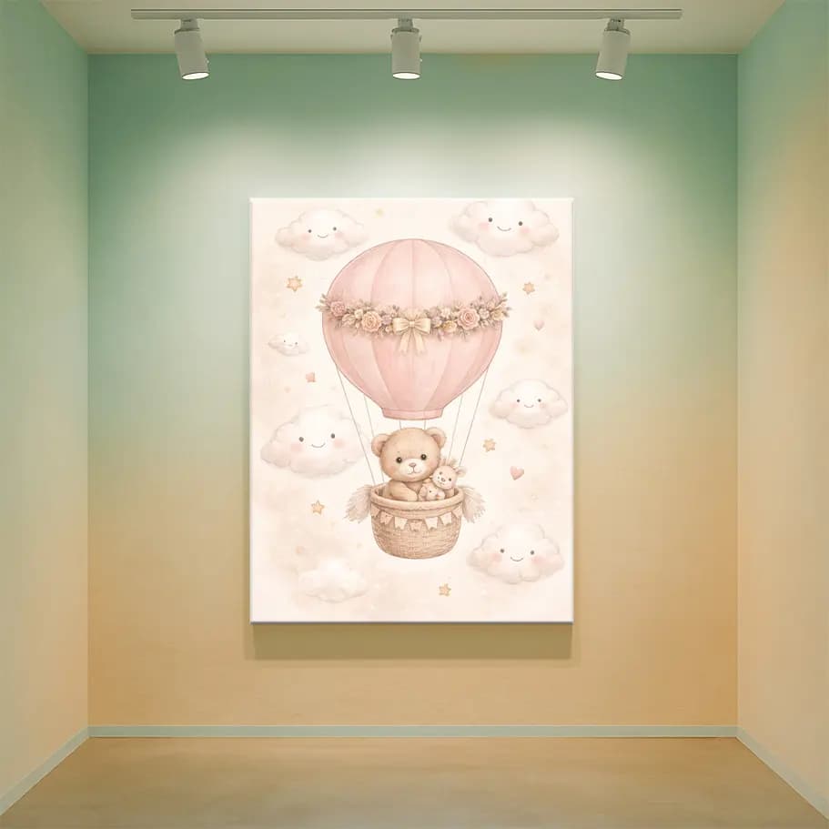 Ayıcık Sıcak Hava Balonu Poster