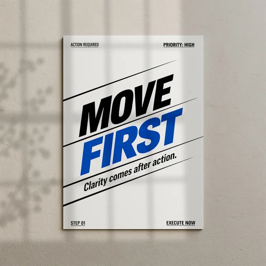 Move First Motivasyon Posteri