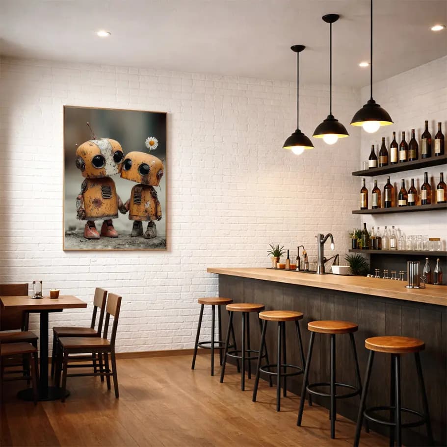 Sevimli Robot Sevgililer Poster