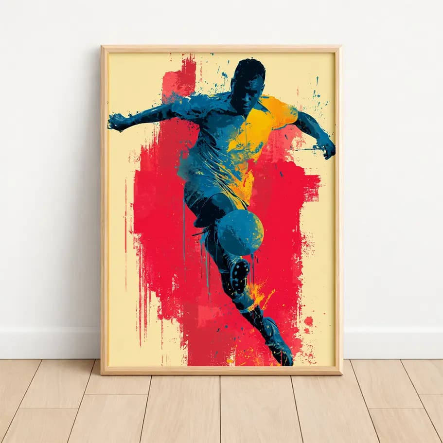Pop Art Futbolcu Posteri 