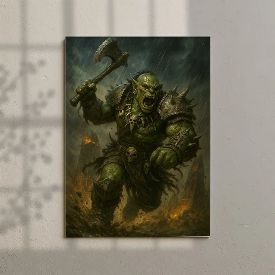 Öfkeli Ork Savaşçı Posteri
