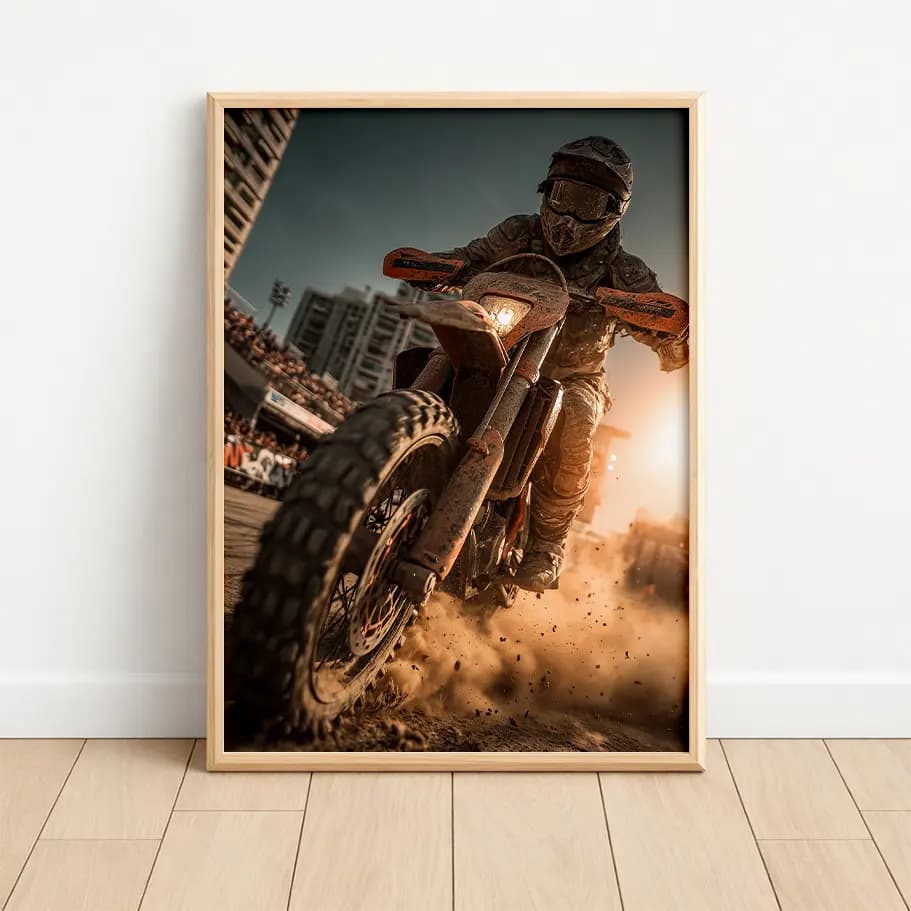 Motokros Motor Posteri