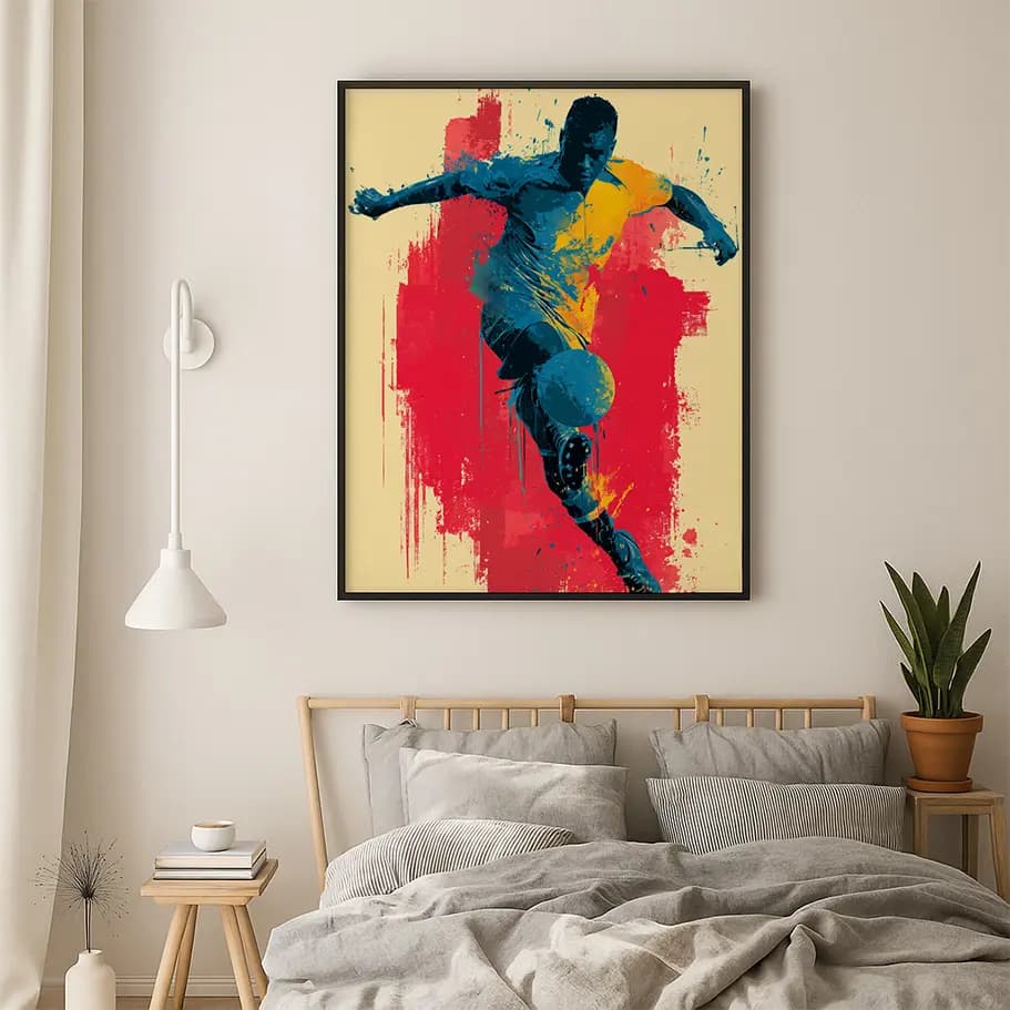 Pop Art Futbolcu Posteri 