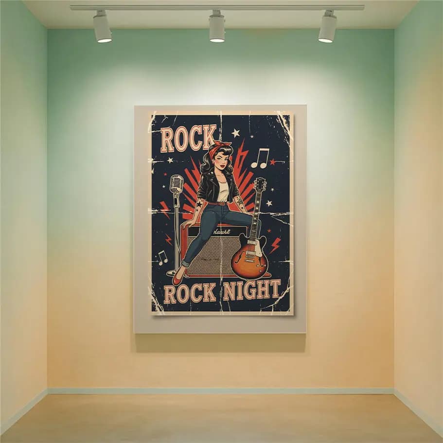 Vintage Rock Duvar Posteri