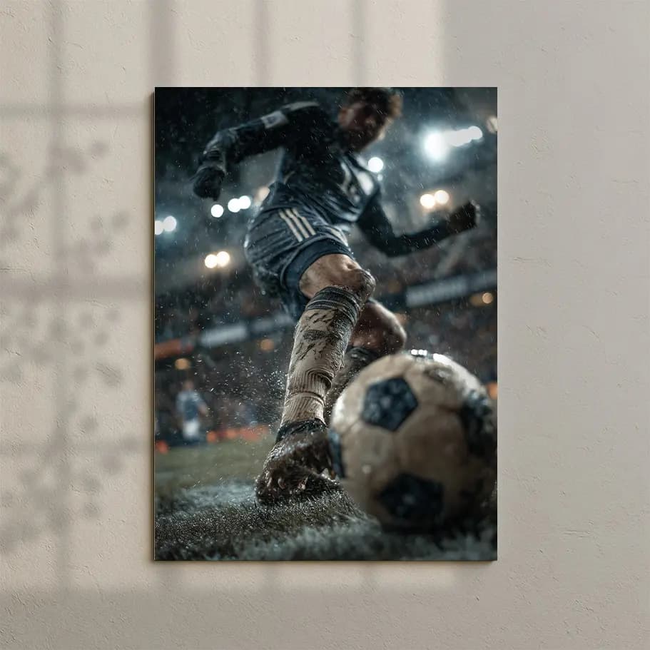 Çamurlu Saha Futbol Posteri