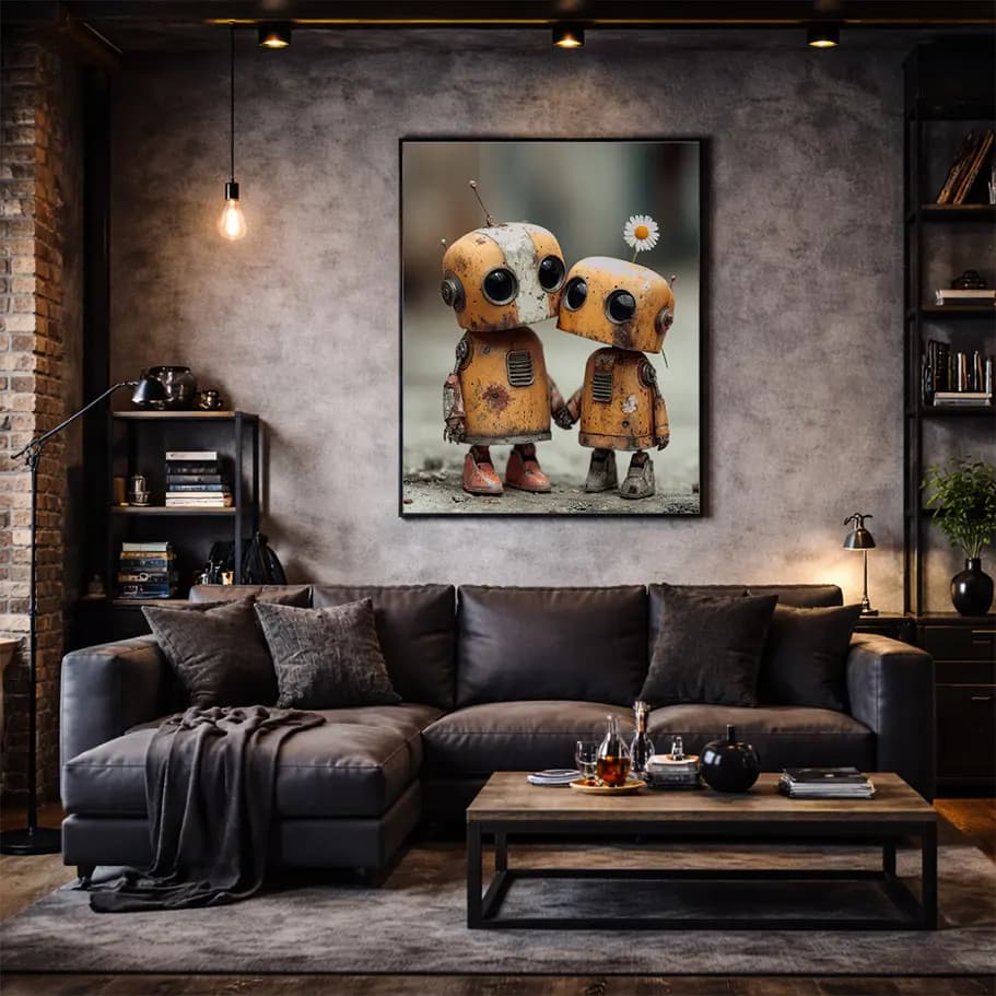 Sevimli Robot Sevgililer Poster