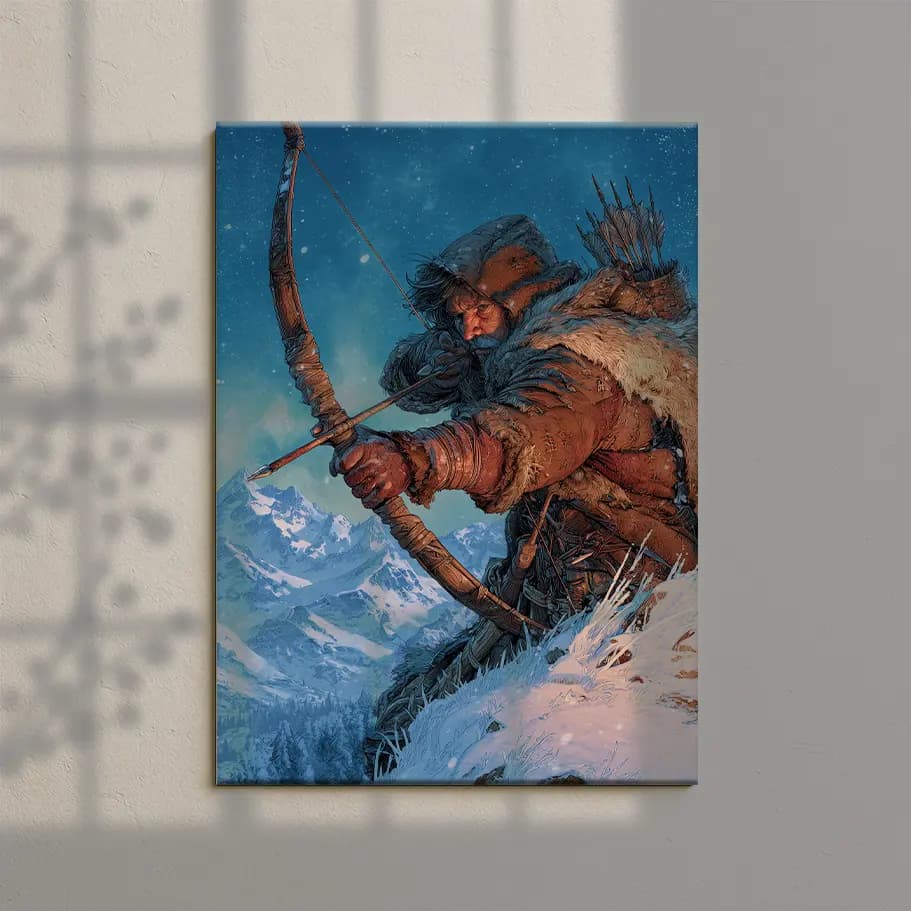 Karlı Dağlarda Epik Okçu