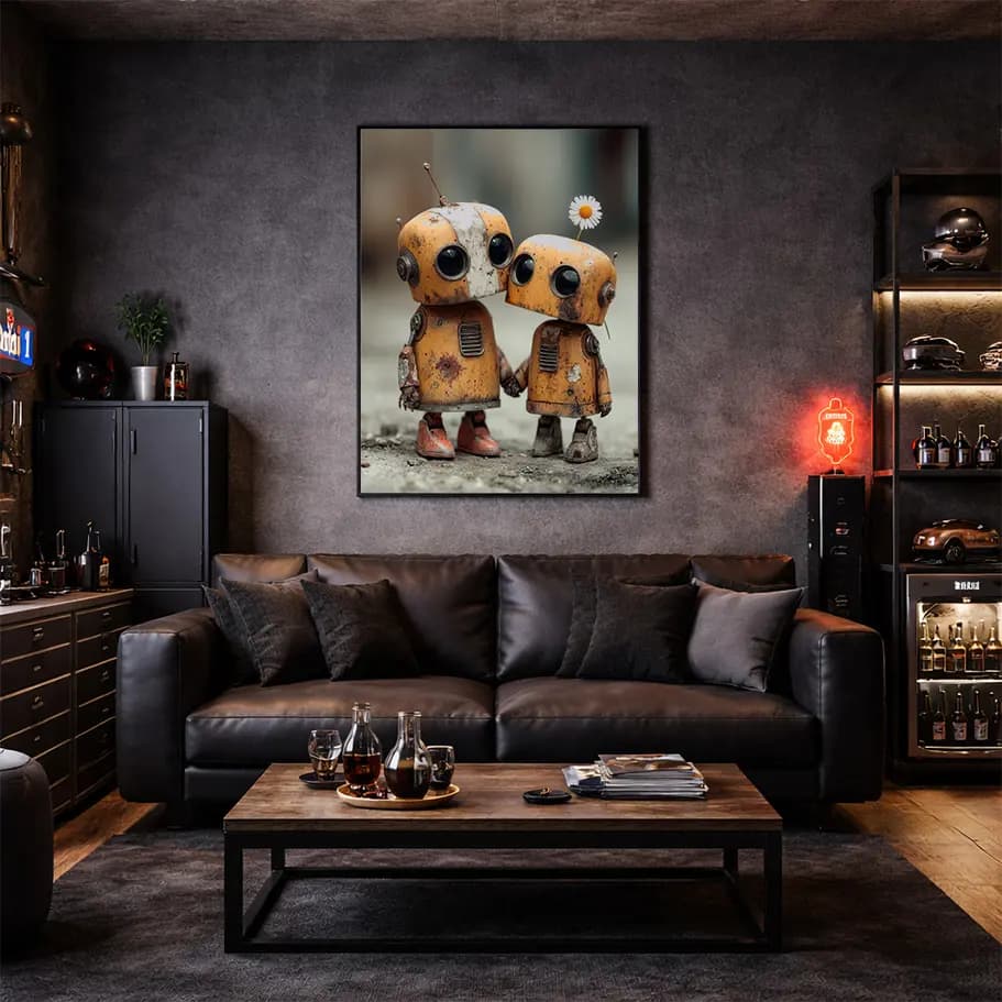 Sevimli Robot Sevgililer Poster