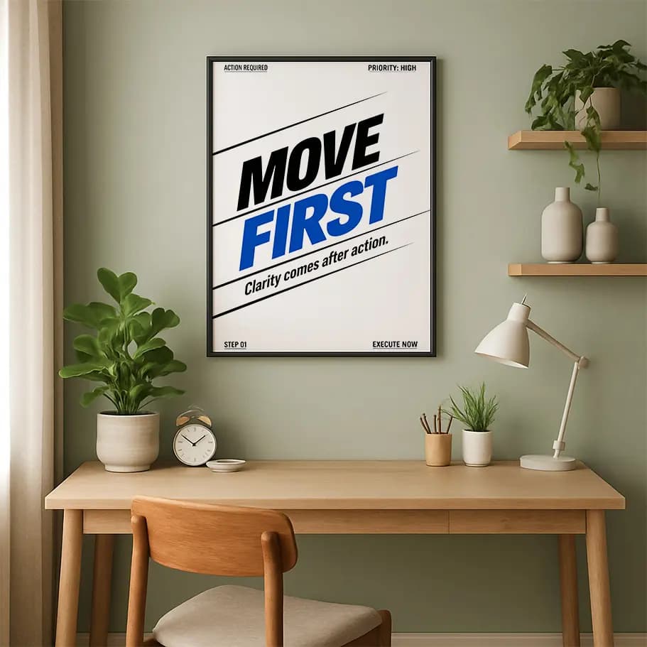 Move First Motivasyon Posteri