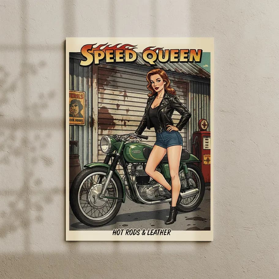 Speed Queen Motosiklet Posteri