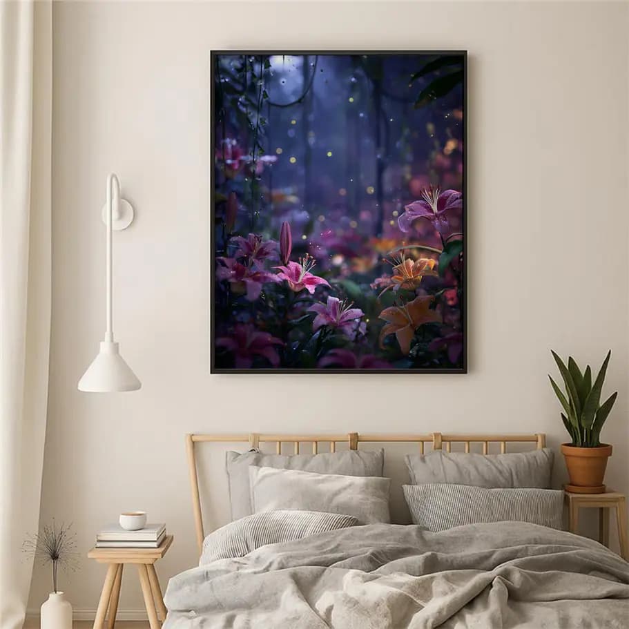 Gece Zambak Bahçesi Poster