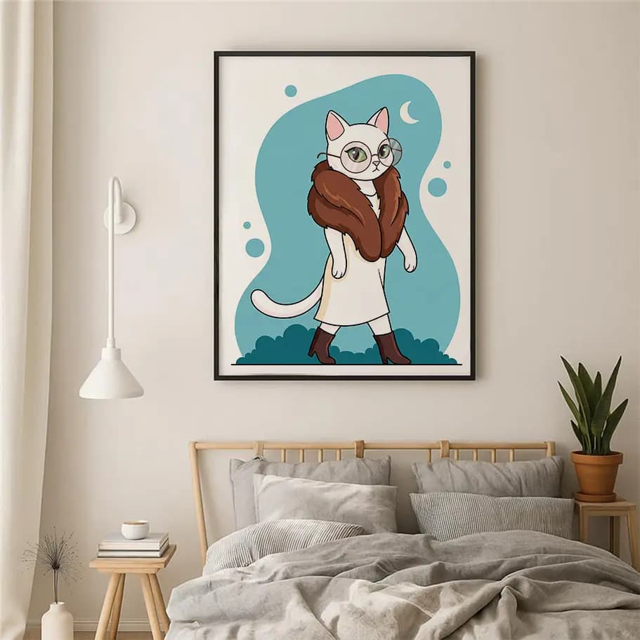 Stil Sahibi Kedi Posteri