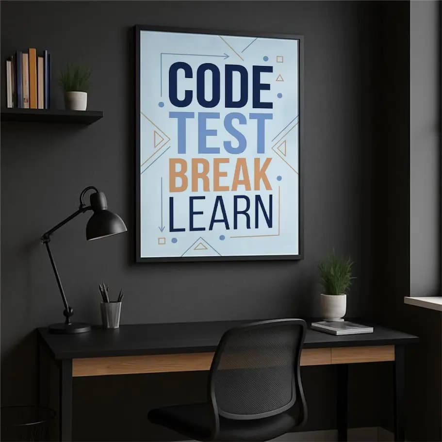 Code Test Break Learn Posteri