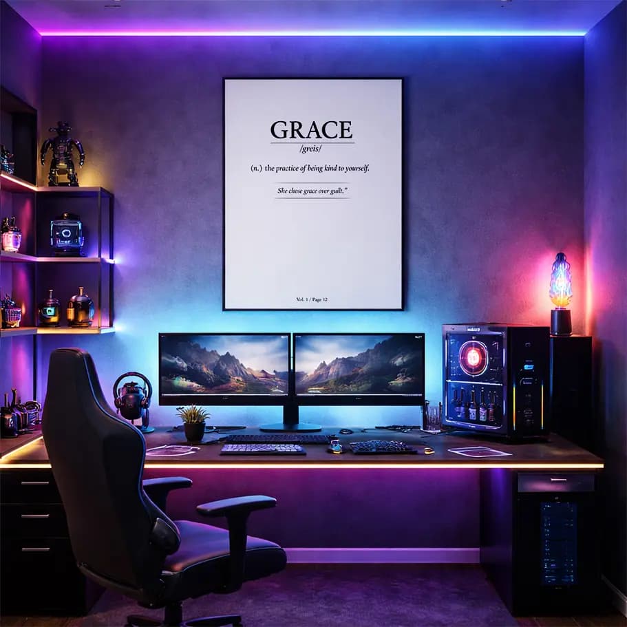 Grace Minimalist Tipografi Poster